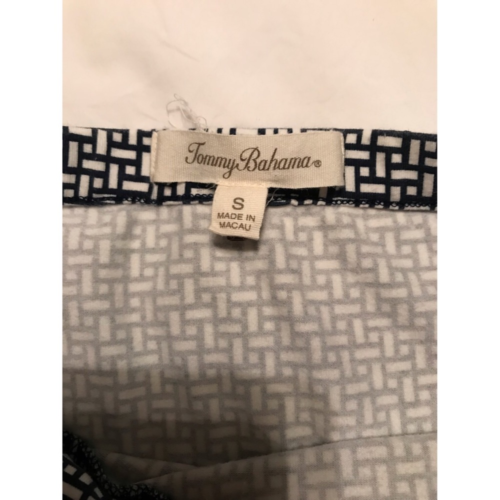 Tommy Bahama Navy and White Printed Halter Dress - Picture 8 of 8